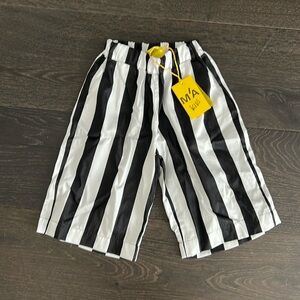 M’A kids crop pants in black and white